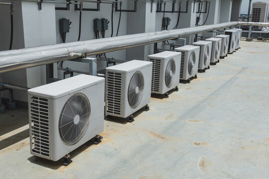 Air Condensing unit on the rooftop. 