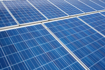 solar panels on a roof
