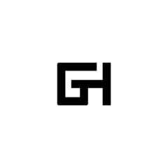 Obraz premium Letter GH logo / icon design