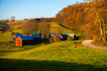 The Jenny farm near Woodstock, Vermont.  The most photographed farm in New England. © Bob