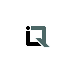 Letter IQ logo / icon design - obrazy, fototapety, plakaty