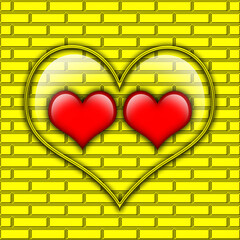 heart on the golden brick