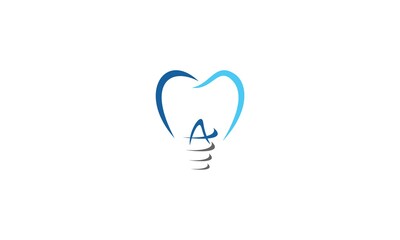 A dental logo, implant, dental, tooth, illustration, blue, surgery,  Implant Surgery, dental implant, oral, a logo, icon, symbol, abstract, tooth, medicine, dent, blue, dentist