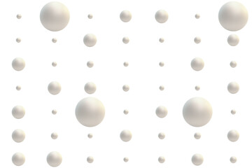 White Sphere on white background. Sphere mockup. 3d illustration