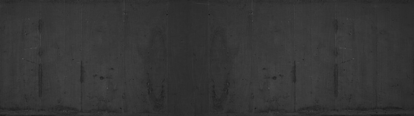 Black stone concrete texture background anthracite panorama banner long
