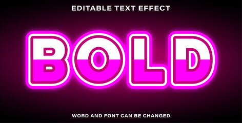 Text effect style bold