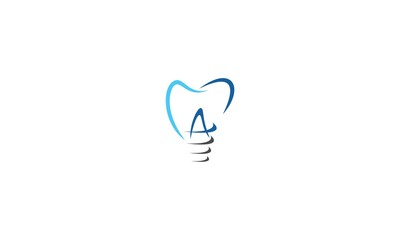 A dental logo, implant, dental, tooth, illustration, blue, surgery,  Implant Surgery, dental implant, oral, a logo, icon, symbol, abstract, tooth, medicine, dent, blue, dentist