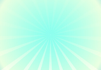 Radial stripes background. Trendy blue and yellow striped background. Soft backdrop with gradient for wallpaper, cover and sun template. Light line, abstract sun ray burst. Vector illustration art