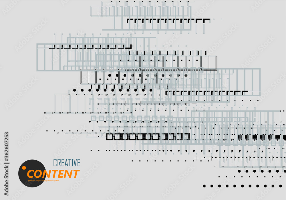 Poster white geometric texture. vector background