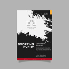 Sporting event poster template. - Vector. © ajipro