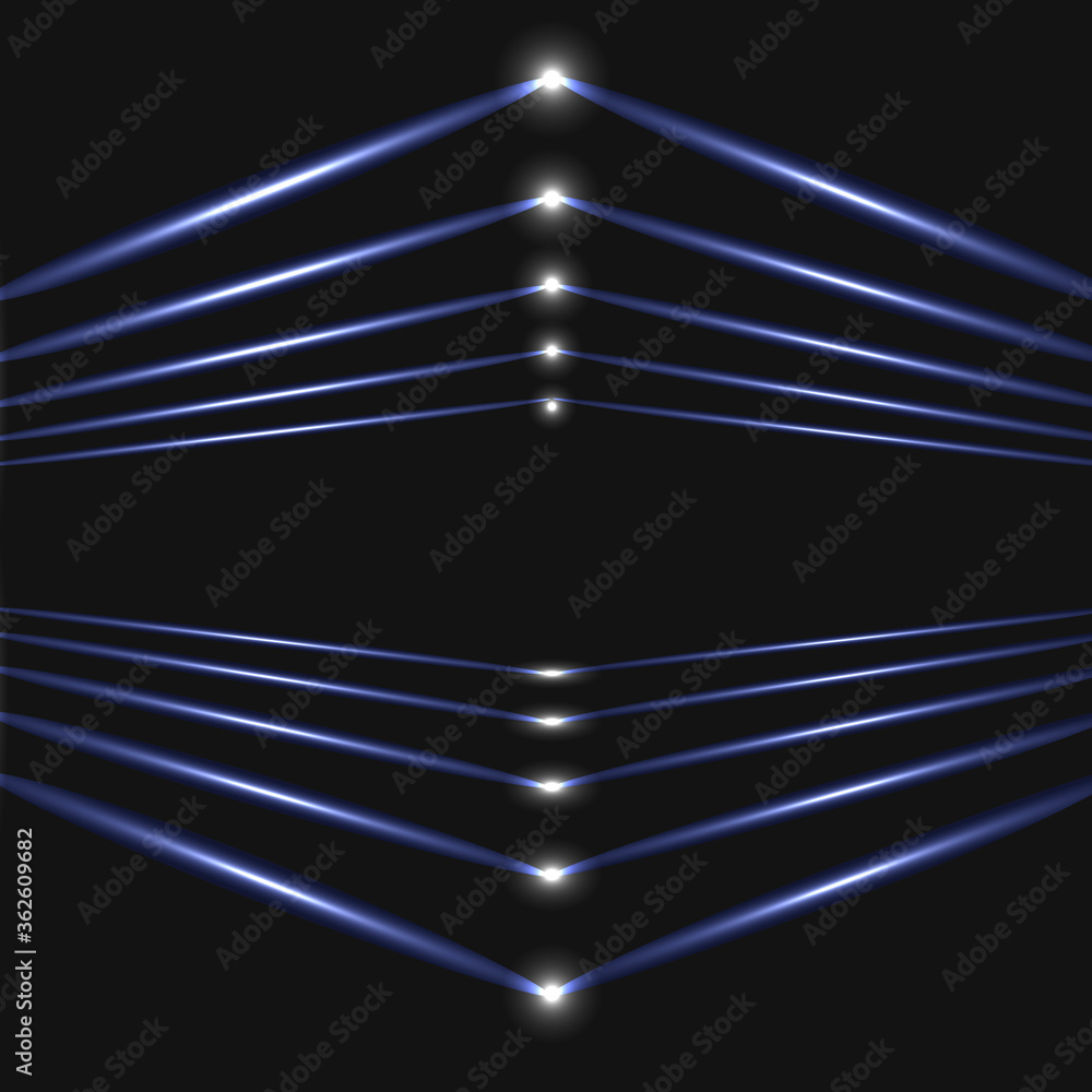 Poster Abstract technology wire hexagonal vector background