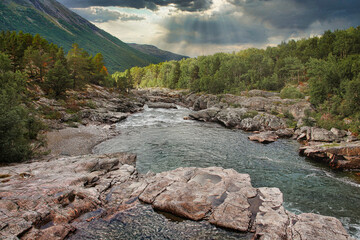 Norway River Landscape