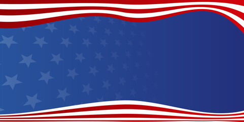 Background with USA painted flag. America Background