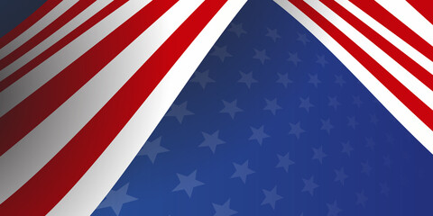 Fourth of July USA lettering inscription vintage poster. 4th of July United States of America, Independence Day typography vector Illustration. America Background