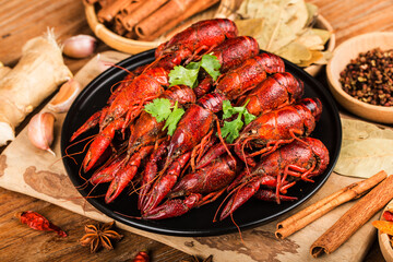 Spicy crayfish crawfish food Chinese food crustaceans Red crayfish