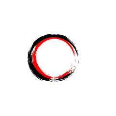 Black and red circle