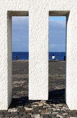 Abstract architectural detail in Garachico, Tenerife island - Canary, Spain