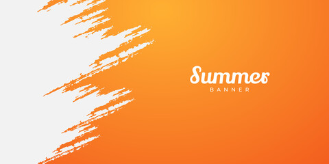 Summer Banner Background. Social media stories and post creative Vector. 