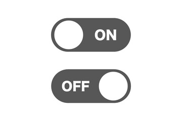 On and off sliders switch icon. 