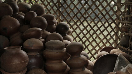 clay pots on the market