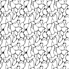 Abstract seamless pattern in neurographic style. Hand drawn. Vector.