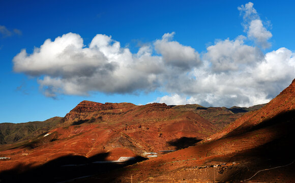 Amazing landscape of Parque Natural de Pilancones in Gran Canaria, Canary Islands, Spain