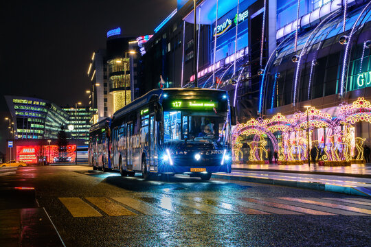 Electrobus in Moscow centre