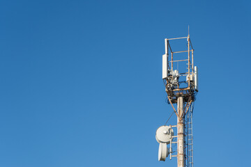 Base station of mobile communication, blue sky
