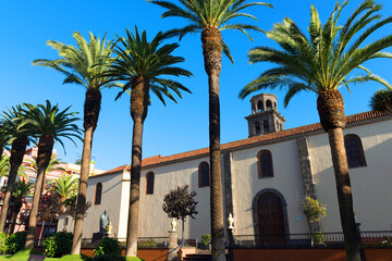 Belfry of Iglesia La Concepcion in San Cristobal de La Laguna, Canary Islands, Spain