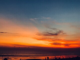 Fototapeta premium sunset over the sea
