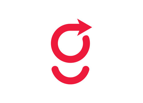 g letter logo with arrow, g logos	
