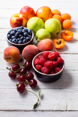 The delicious ripe fruits grown for sale