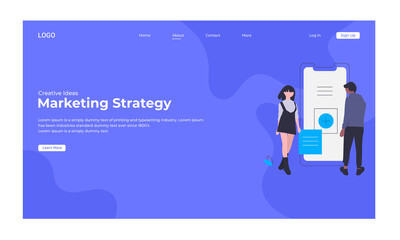 Website design landing page design, Business creative landing page design