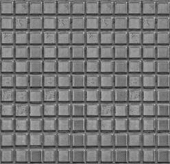 Metal tile texture background.