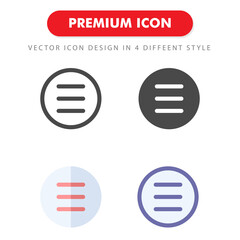 list icon pack isolated on white background. for your web site design, logo, app, UI. Vector graphics illustration and editable stroke. EPS 10.