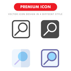 search icon pack isolated on white background. for your web site design, logo, app, UI. Vector graphics illustration and editable stroke. EPS 10.