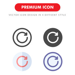 rewind icon pack isolated on white background. for your web site design, logo, app, UI. Vector graphics illustration and editable stroke. EPS 10.