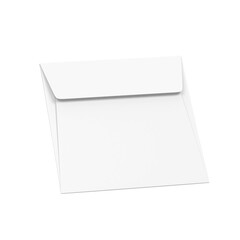 Blank paper square envelope mockup