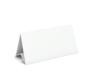 Blank table card mockup
