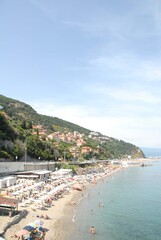Fototapeta na wymiar View of Bergeggi, Ligura - Italy