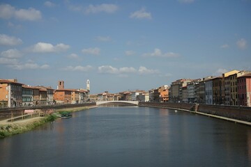 Arno River with "Middle Bridge"