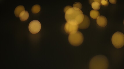Natural Gold Color Bokeh Particles Effect Photo Overlays Background Glowing Abstract Lens Lights...
