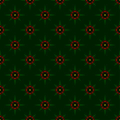 Repeating stars pattern on green background. Modern stylish texture.