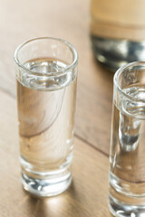 Strong Boozy Russian Vodka Shots