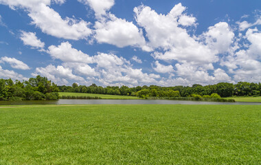 Public Park Landscape: Landscape capture of Alabama Shakespeare Festival Park in Montgomery, Alabama.