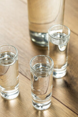 Strong Boozy Russian Vodka Shots
