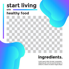 HEALTHY FOOD PROMOTION  DESIGN.  TEMPLATE COVER DESIGN. SALE BANNER TEMPLATE.VECTOR ILUSTRATION