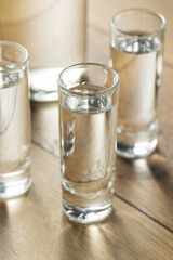 Strong Boozy Russian Vodka Shots