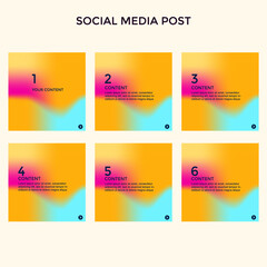 COLORFUL INSTAGRAM STORIES. SOCIAL MEDIA POST TEMPLATE SET GRADIENT LIQUID VECTOR DESIGN