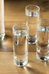 Strong Boozy Russian Vodka Shots
